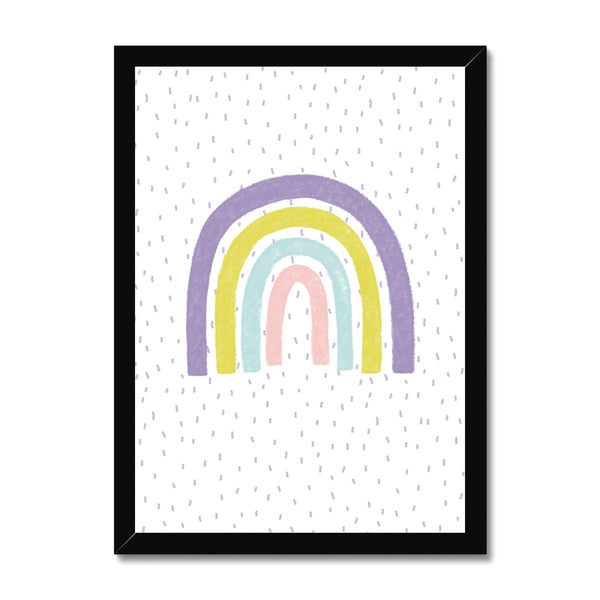 Rainbow, Framed Print, Pastel