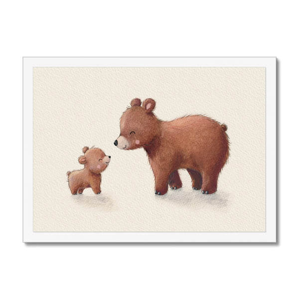 Brown Bears, Framed Print, Landscape