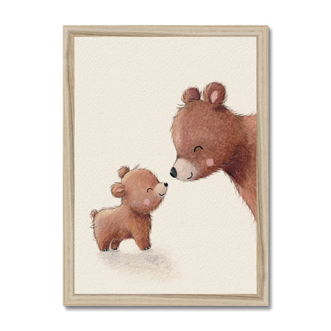 Brown Bears, Framed Print, Portrait