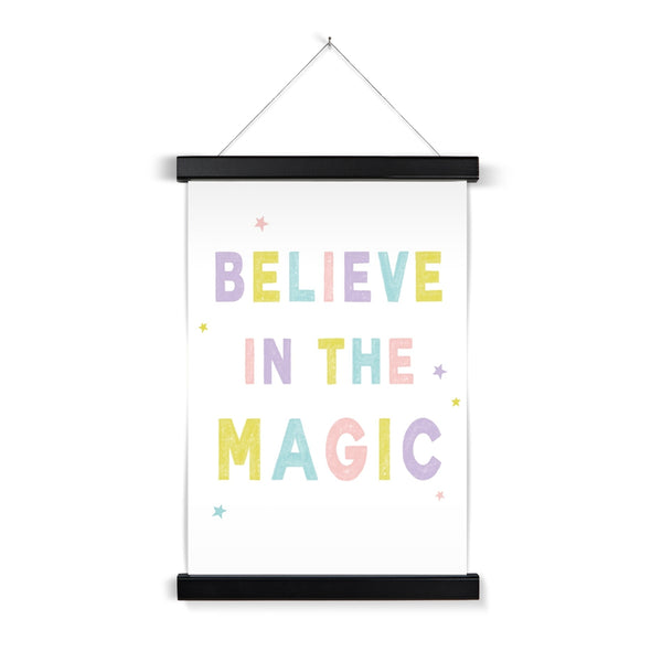 Believe In The Magic, Fine Art Print with Hanger, Pastel