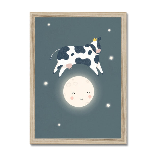 Cow Jumped Over The Moon, Framed Print