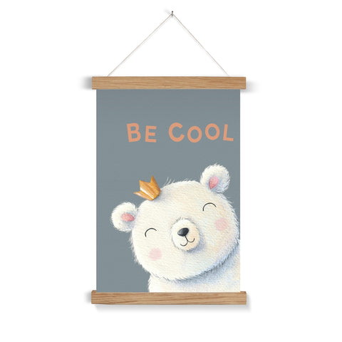 Be Cool, Polar Bear Fine Art Print with Hanger