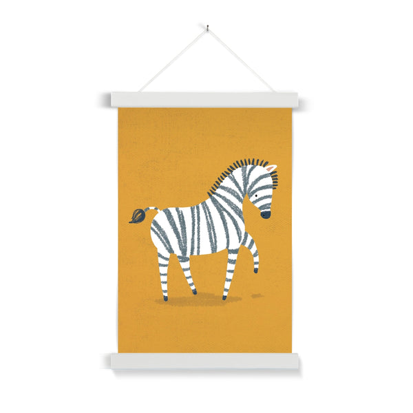 Zebra, Fine Art Print with Hanger