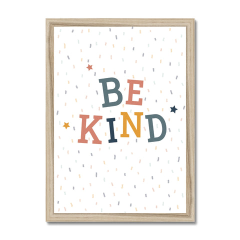 Be Kind, Framed Print