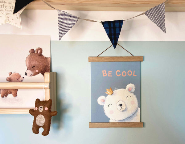 Be Cool, Polar Bear Fine Art Print with Hanger