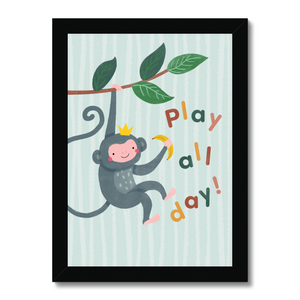 Monkey, Framed Print