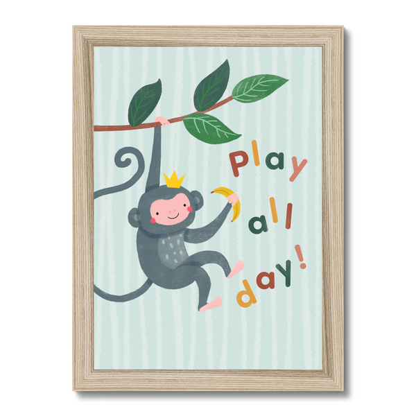 Monkey, Framed Print