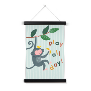 Monkey, Fine Art Print with Hanger