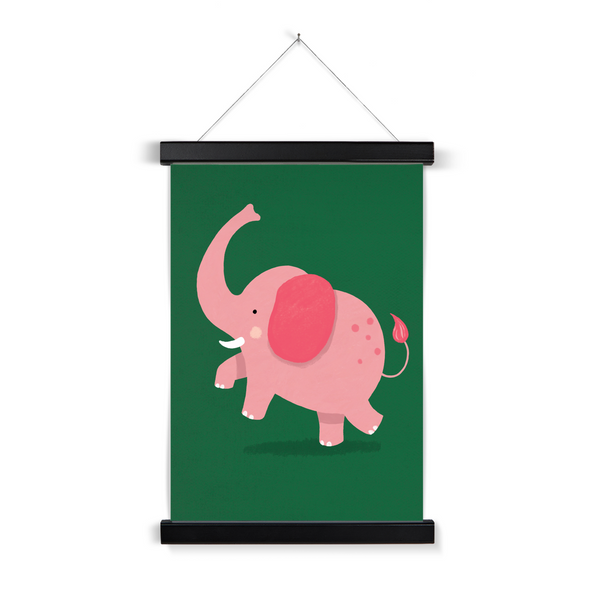 Elephant, Fine Art Print with Hanger