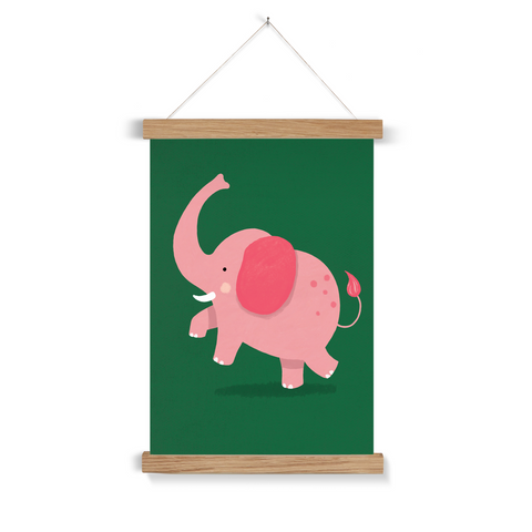 Elephant, Fine Art Print with Hanger