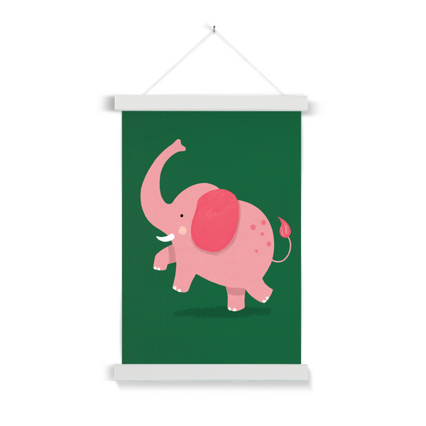 Elephant, Fine Art Print with Hanger